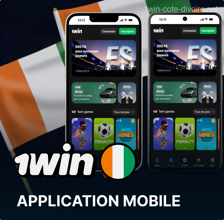 Appli 1Win CI pour jouer et miser sur smartphone